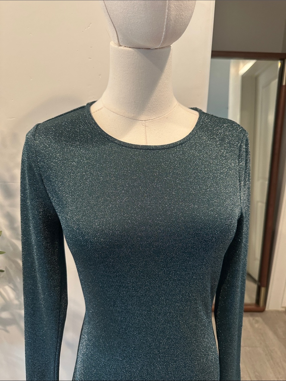 Reformation Kori Knit Dress in Mermaid Sparkle New! - Picture 8 of 11